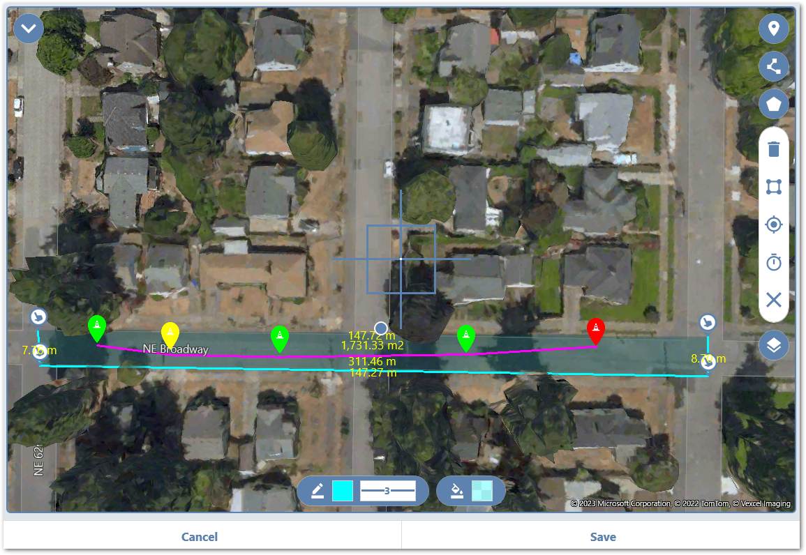 Col-Mobile_MapPlot_Point-Line-Polygon-Labels