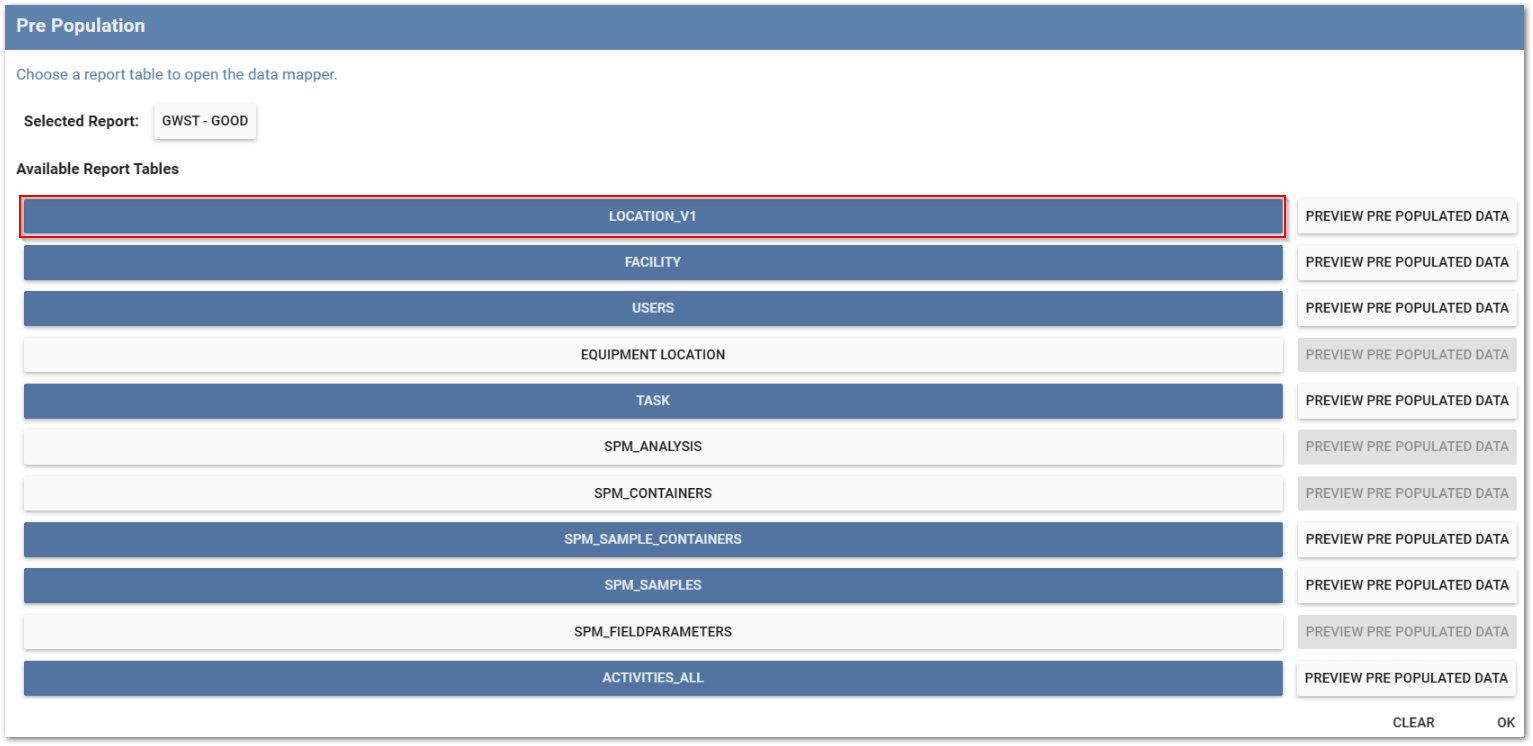 Collect_Pre-Population_Select_Highlighted_Table