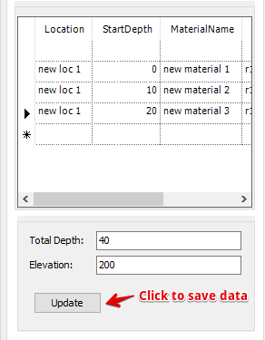 Entering Lithology Data