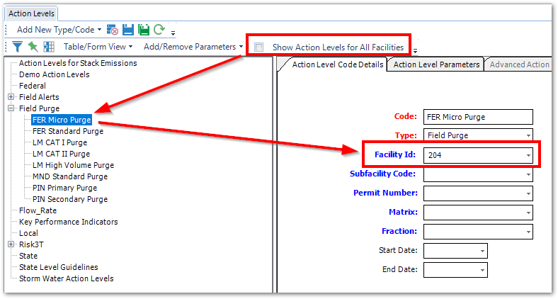 Pro-Action_Levels_Checkbox_Facility_Id_not_blank